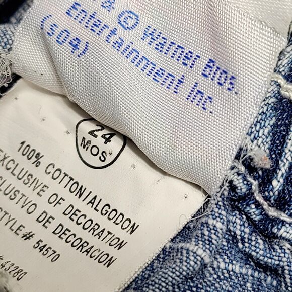 Vintage Tweety Bird Baby Looney Tunes Girl's Denim Jeans Size 24 Months 90's - Picture 7 of 8